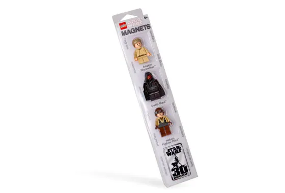 LEGO 852086-1 Star Wars Magnet Set: Darth Maul, Anakin and Naboo Fighter Pilot