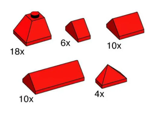 LEGO 10162-1 Red Ridge Tiles