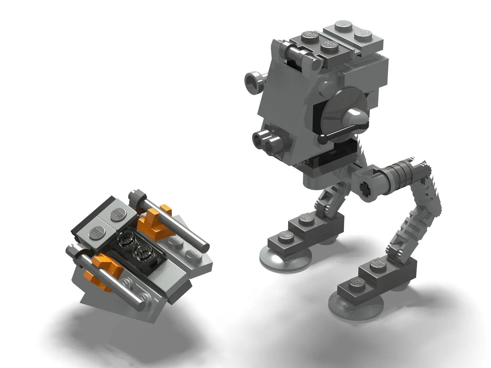 LEGO 4486-1 AT-ST & Snowspeeder - Mini