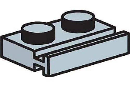 LEGO 970600-1 1 x 2 Plate with Slides (Pack of 100)
