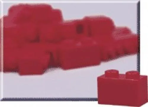 LEGO 970008-1 1 x 2 Red Bricks (Pack of 50)