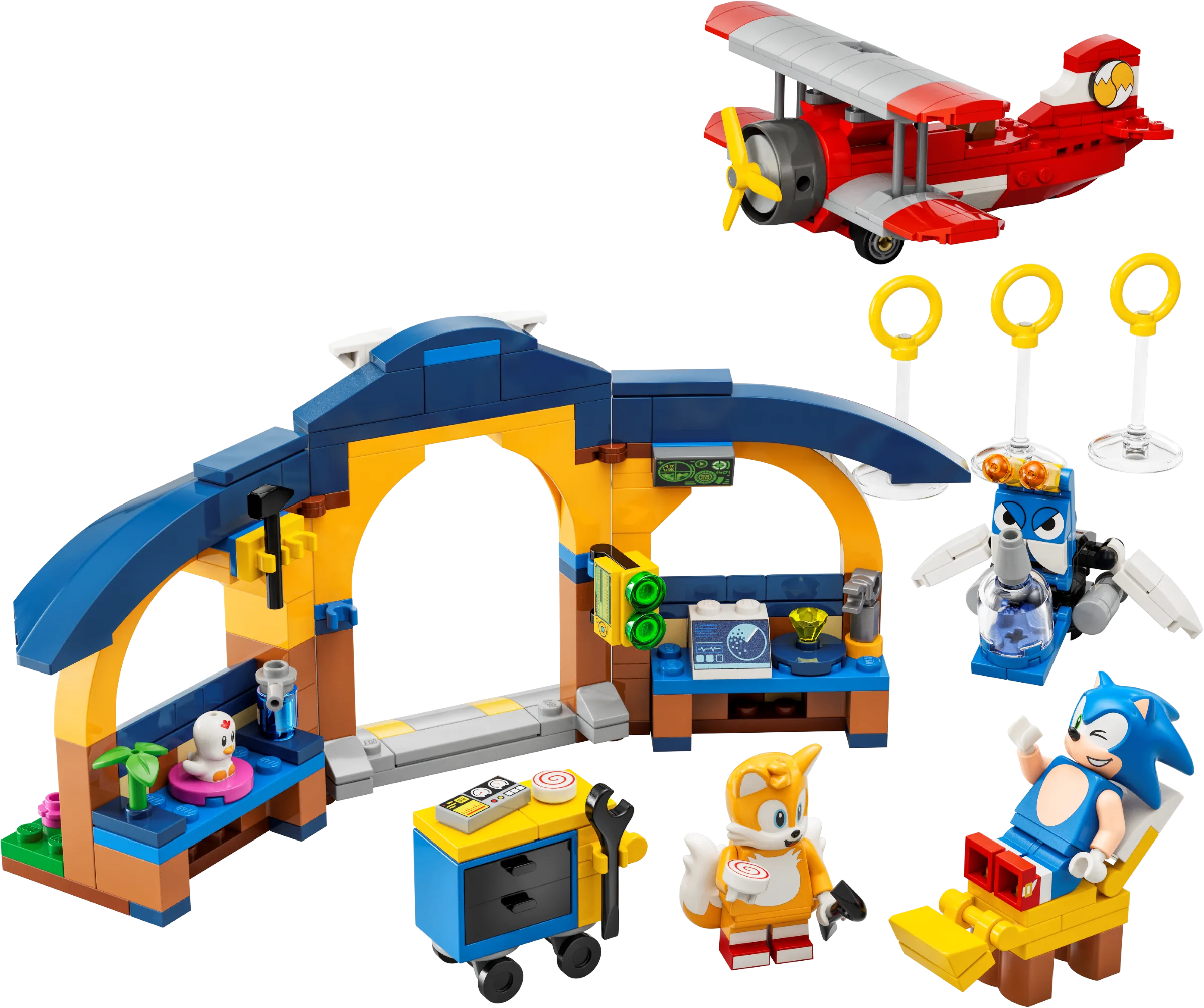 LEGO 76991-1 Tails' Workshop and Tornado Plane