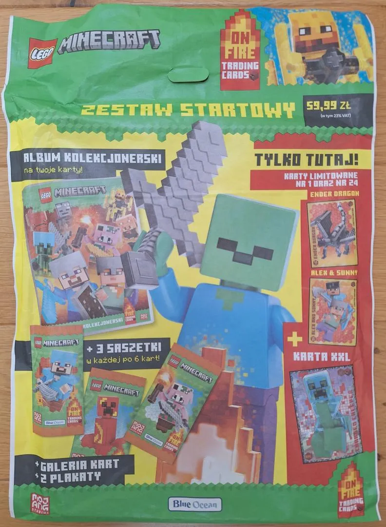 LEGO 2DI00237-1 Minecraft Trading Cards Series 3: On Fire - Starter-Pack (Polish Version)