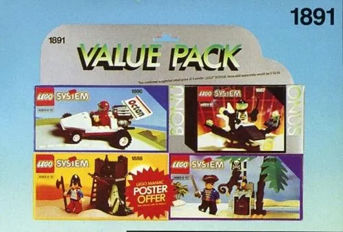 LEGO 1891-1 Four Set Value Pack
