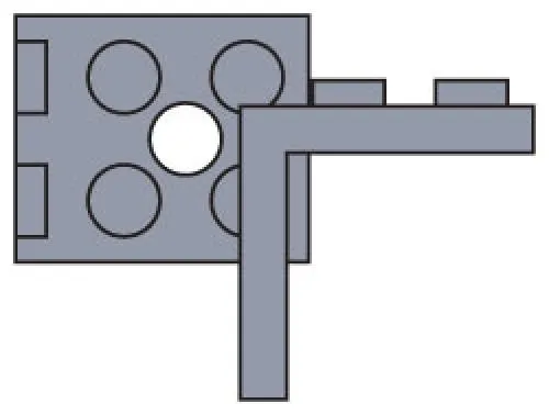 LEGO 970036-1 2 x 2 Angle Plate (Pack of 25)