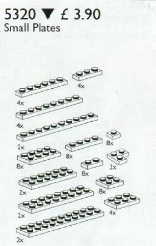 LEGO 5320-1 Plates, Small