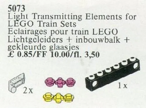 LEGO 5073-1 Light Transmitting Elements for Train Sets