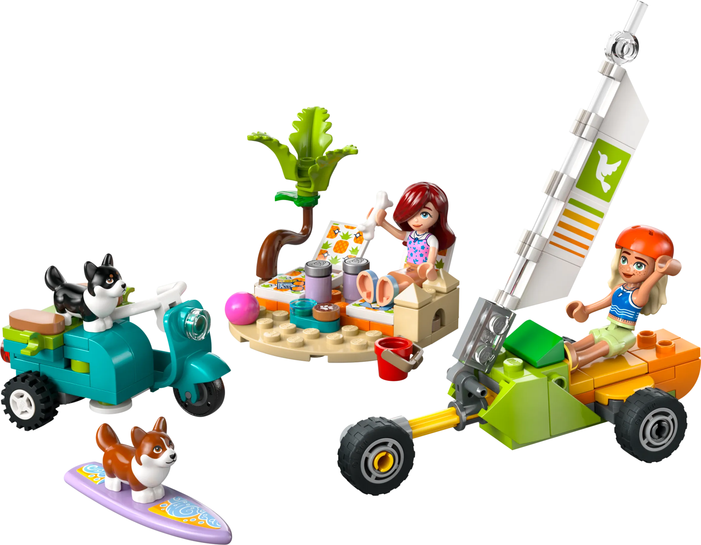 LEGO 42641-1 Surfing Dogs and Scooter Adventure