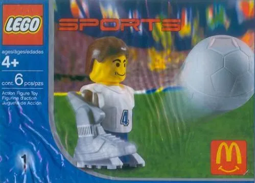 LEGO 7923-1 McDonald's Sports Set Number 1 - White Soccer Player #4