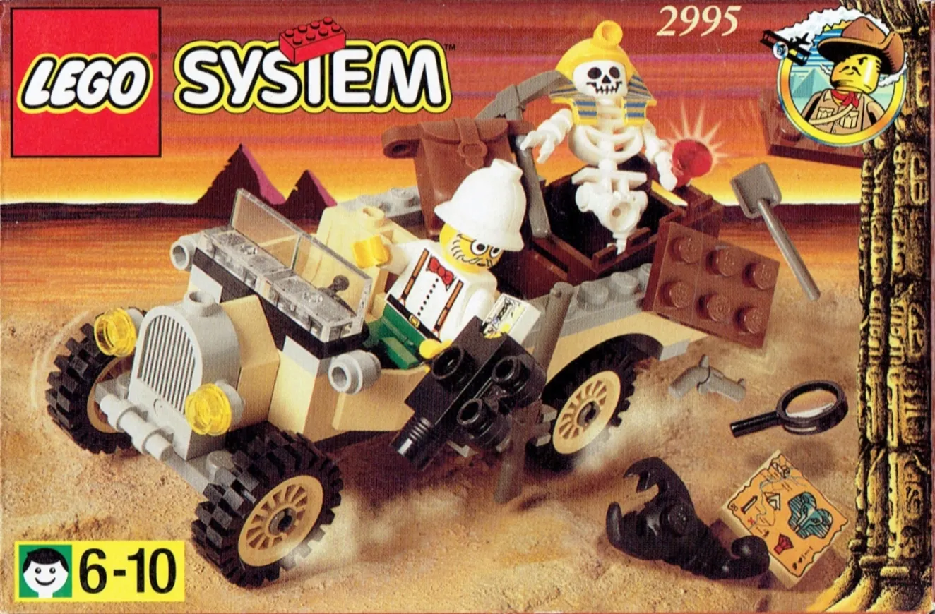 LEGO 2995-1 Adventurers Car & Skeleton