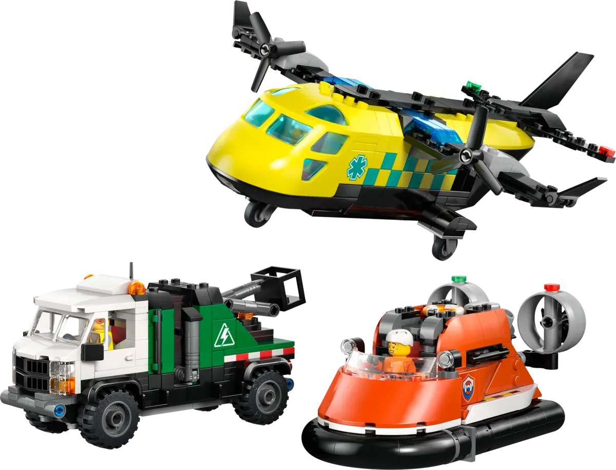 LEGO 60505-1 Airplane, Service Truck & Hovercraft Remix