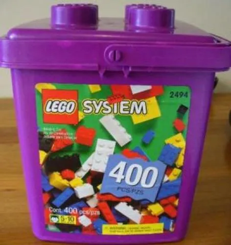 LEGO 2494-1 400-Piece Purple Bucket