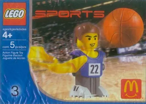 LEGO 7917-1 McDonald's Sports Set Number 3 - Blue Basketball Player #22