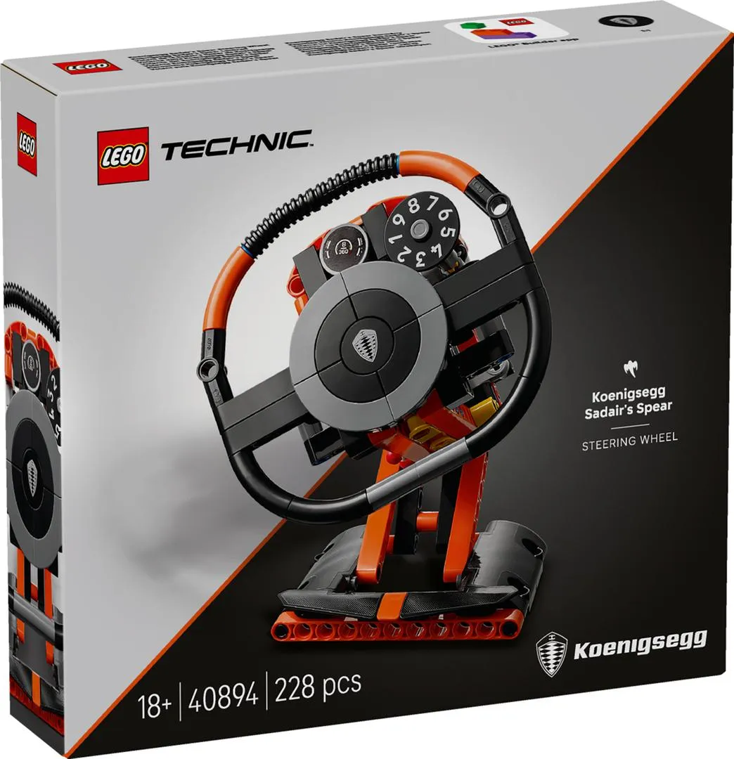 LEGO 40894-1 Koenigsegg Sadair's Spear Steering Wheel