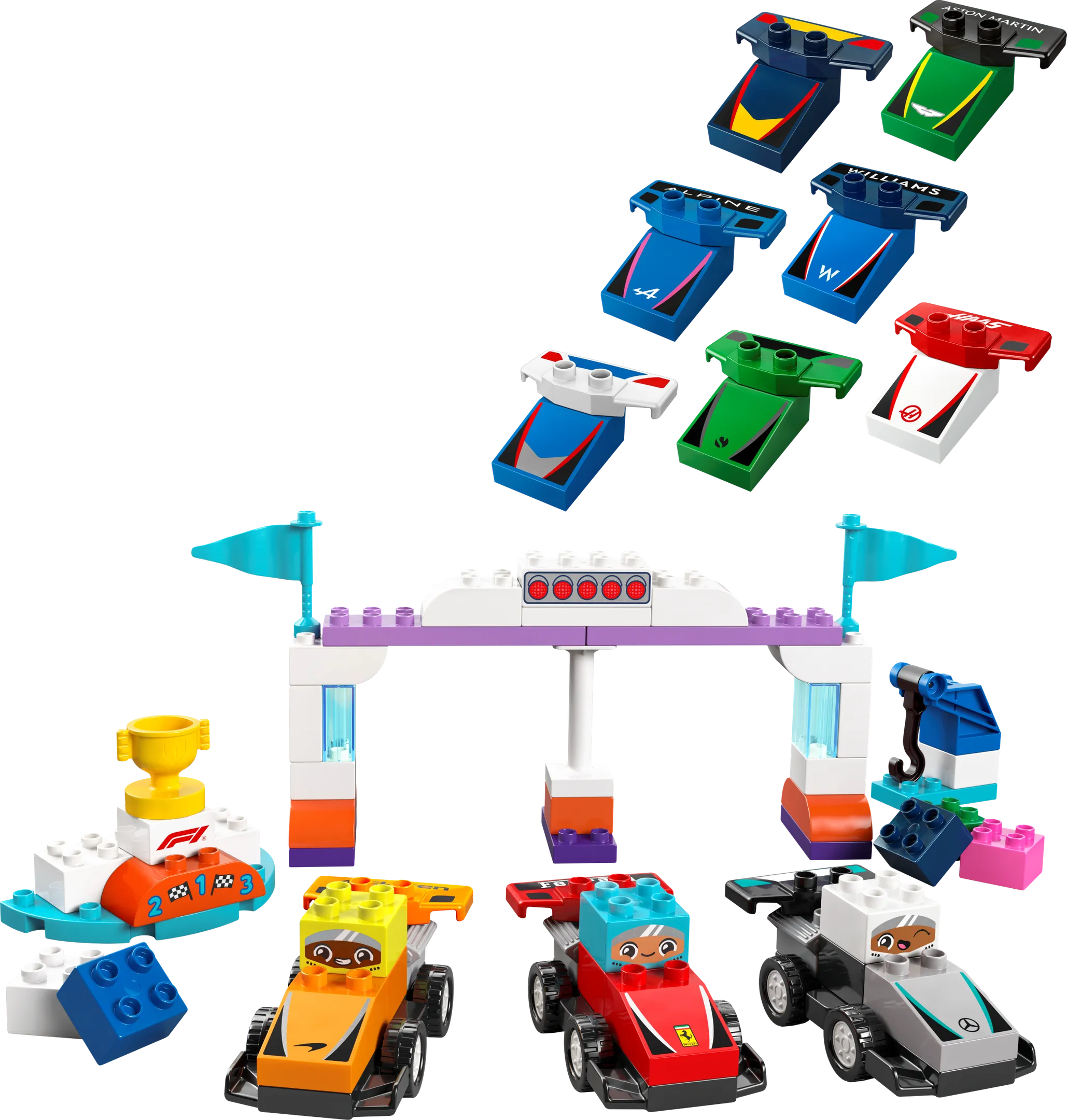 LEGO 10445-1 F1 Team Race Cars & Drivers