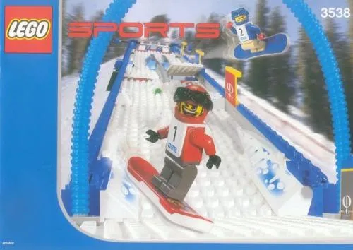 LEGO 3538-1 Snowboard Boarder Cross Race