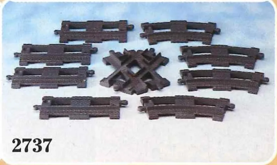 LEGO 2737-1 Diamond Crossing and Tracks (Crossing & Rails)