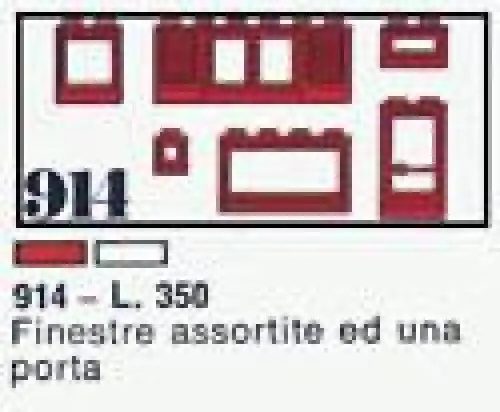 LEGO 914-1 Windows, Red