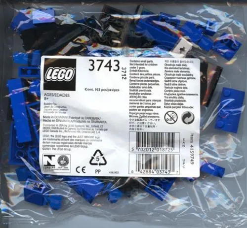 LEGO 3743-1 Locomotive Blue Bricks