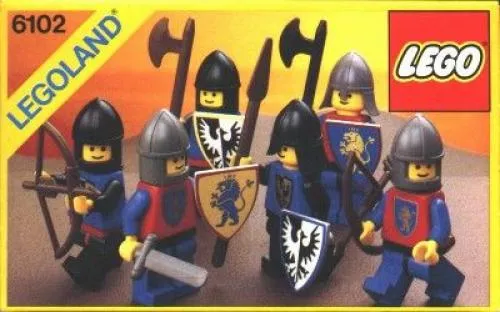 LEGO 6102-1 Castle Mini Figures