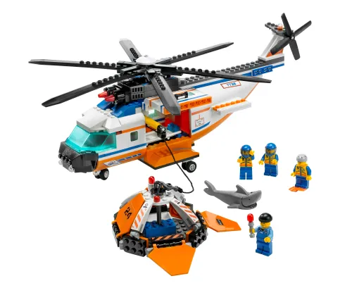 LEGO 7738-1 Coast Guard Helicopter and Life Raft