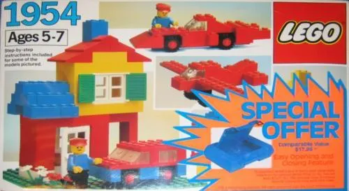 LEGO 1954-2 Basic Set with Storage Case