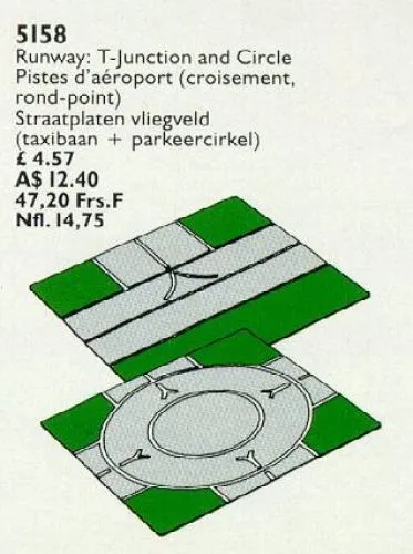 LEGO 5158-1 T-Junction, Circle Plates