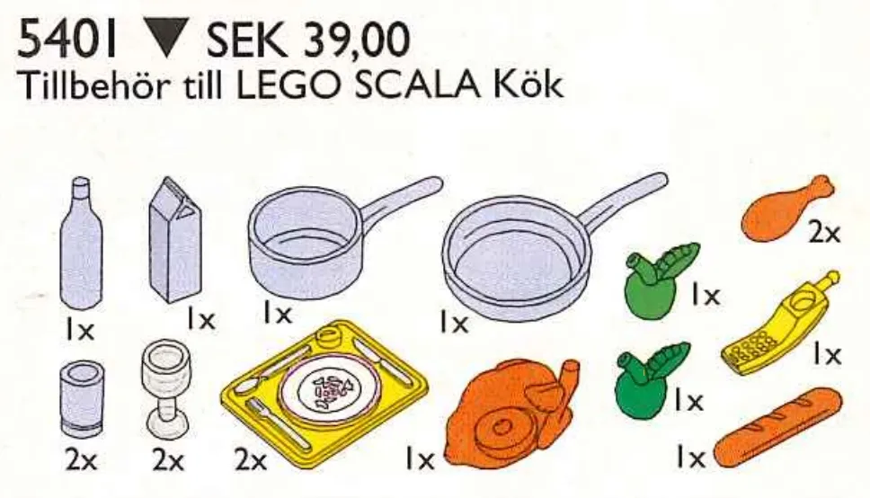 LEGO 5401-1 Kitchen Accessories