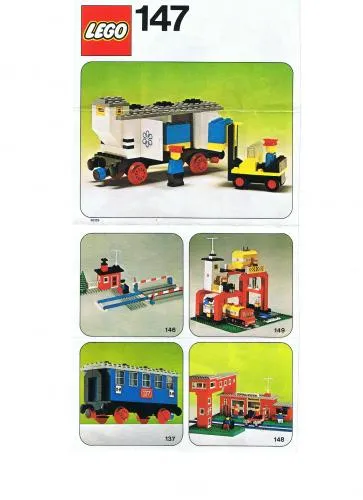 LEGO 147-1 Refrigerated Car with Forklift
