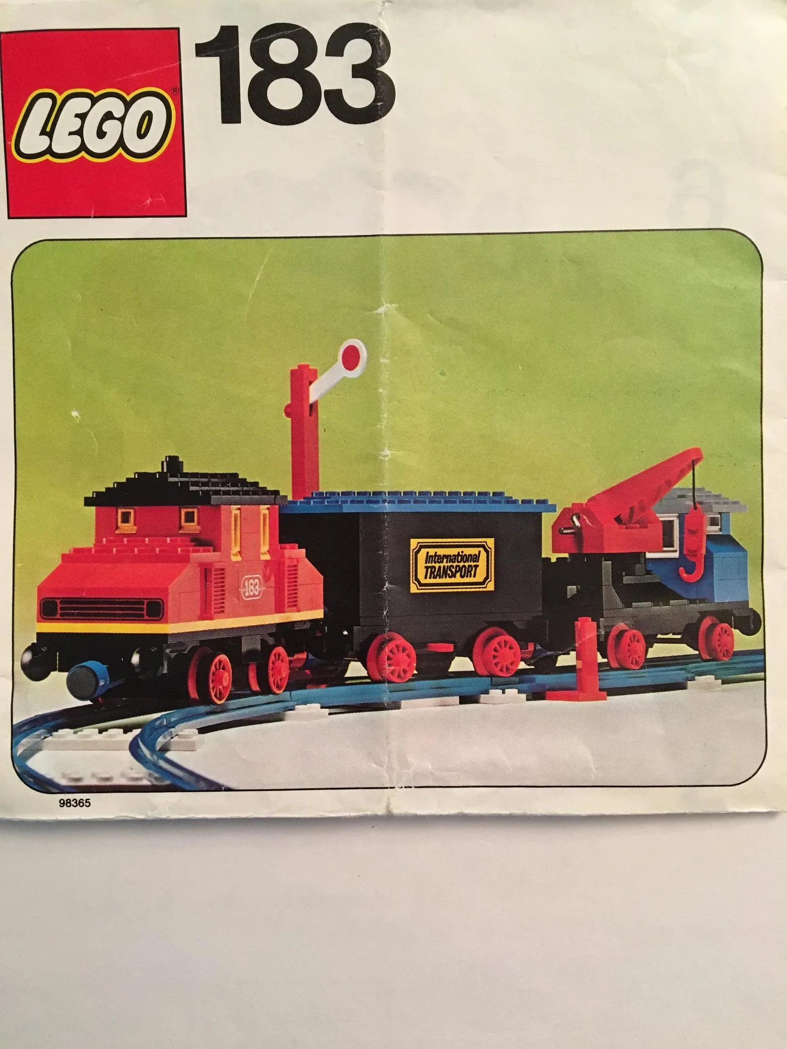 LEGO 183-1 Complete Train Set with Motor and Signal