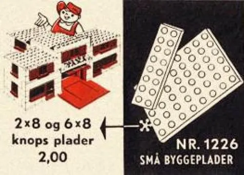 LEGO 1226-2 6 x 8 & 2 x 8 Plates