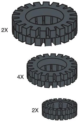 LEGO 970113-1 Tire Pack (Set of 8)