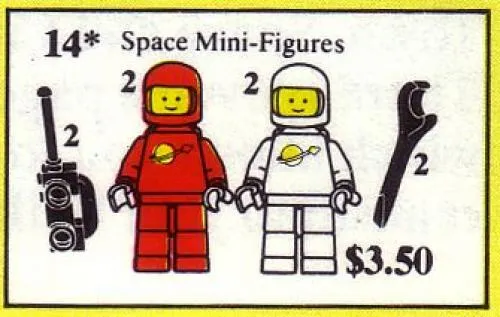 LEGO 14-1 Space Mini Figures