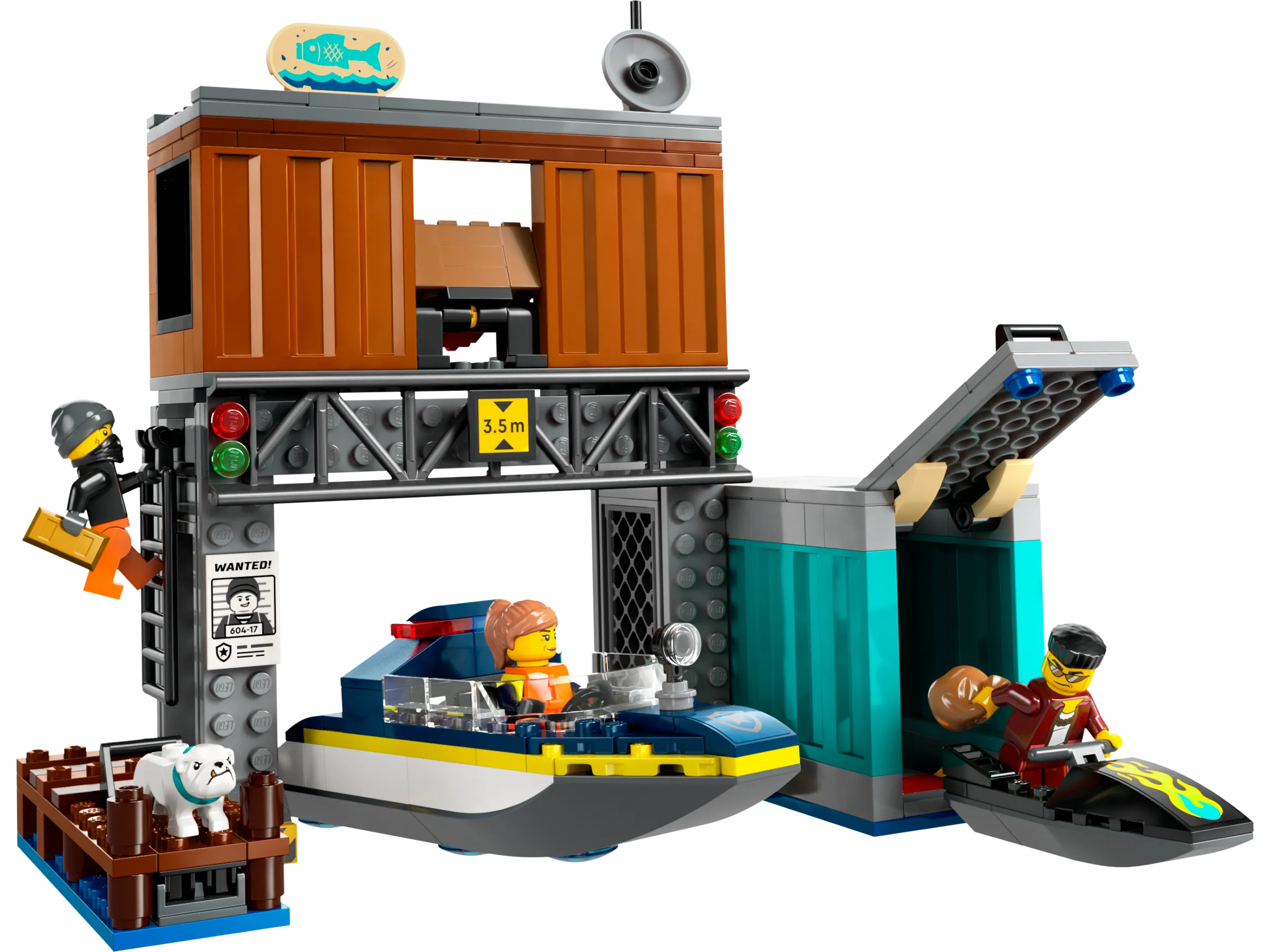 LEGO 60417-1 Police Speedboat and Crooks' Hideout