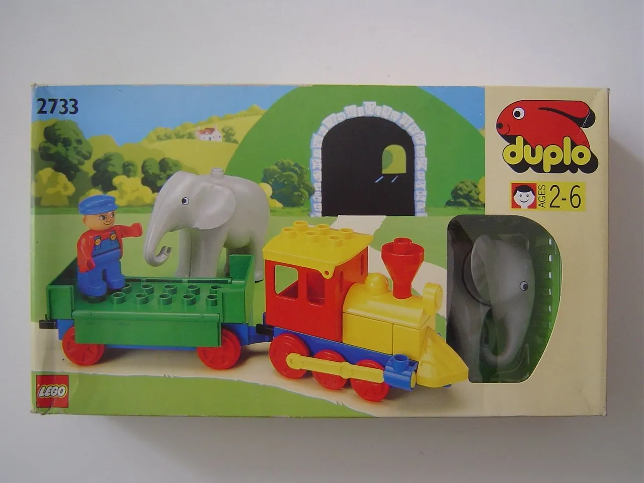 LEGO 2733-1 Push-Along Play Train (with Elephant)