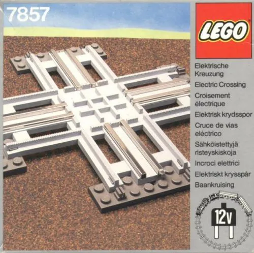LEGO 7857-1 Crossing, Electric Rails Gray 12v