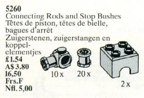 LEGO 5260-1 Connecting Rods and Stop Bushes