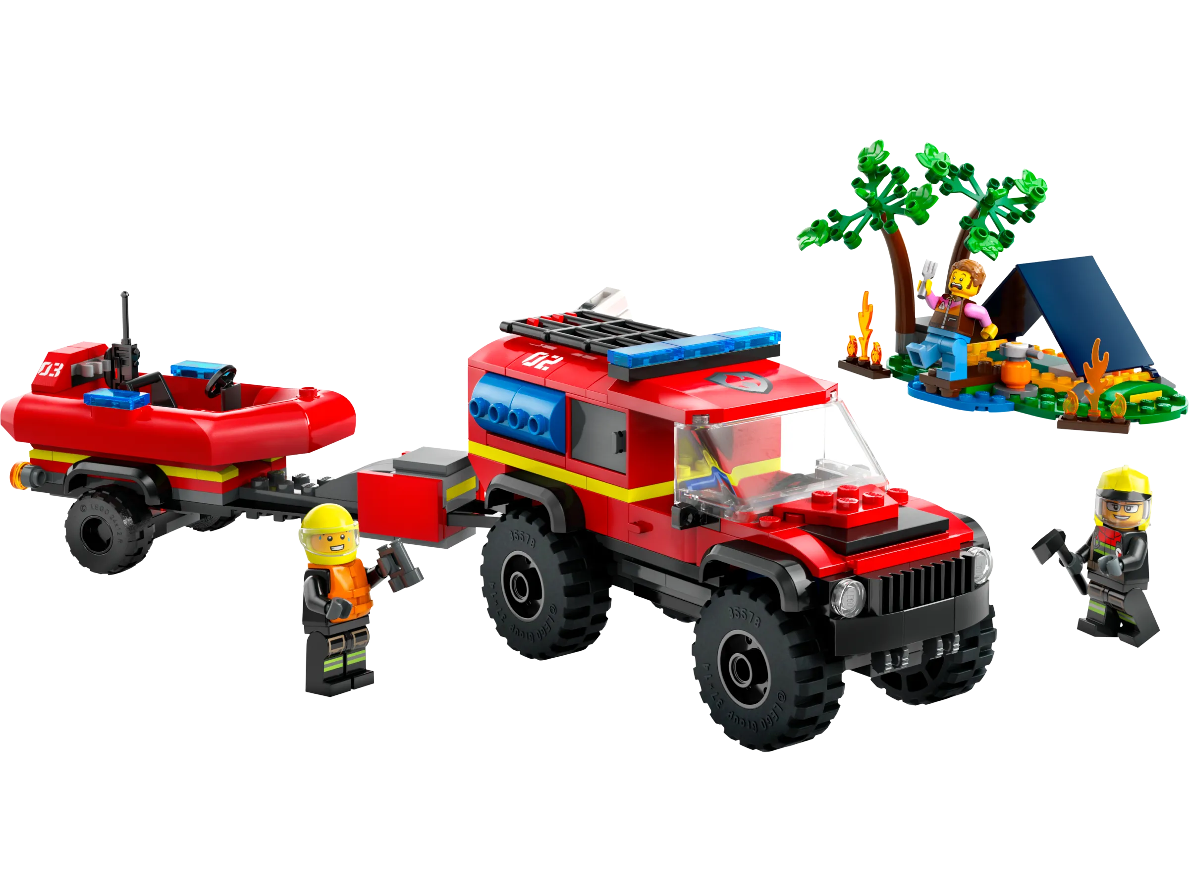 LEGO 60412-1 4x4 Fire Engine with Rescue Boat