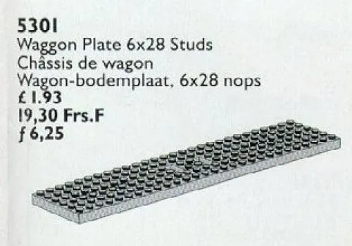 LEGO 5301-1 Wagon Plate 6 x 28
