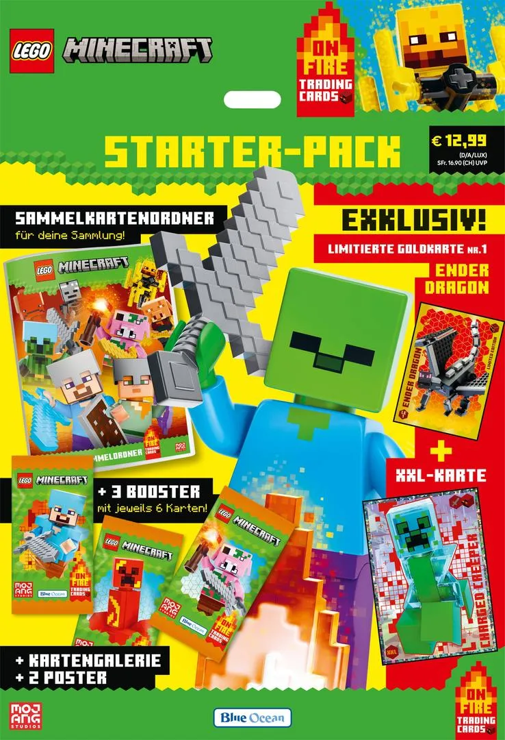 LEGO 2DD00084-1 Minecraft Trading Cards Series 3 On Fire - Starterpack (German Version)