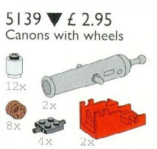 LEGO 5139-1 Cannons with Wheels