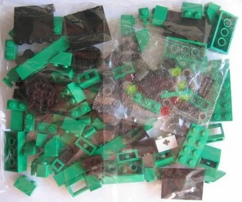 LEGO 3744-1 Locomotive Green Bricks