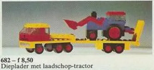 LEGO 682-1 Low-Loader and Tractor