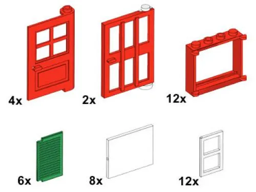 LEGO 10044-1 Windows and Doors