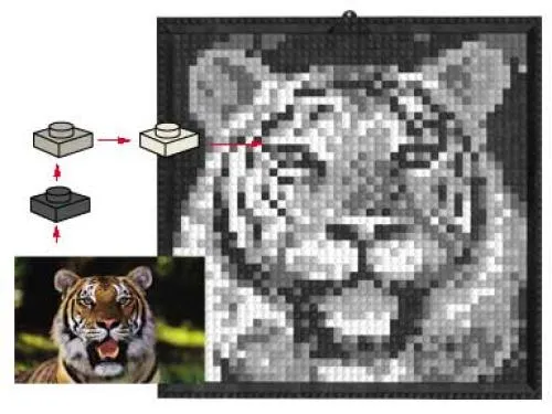 LEGO K34434-1 Mosaic Tiger
