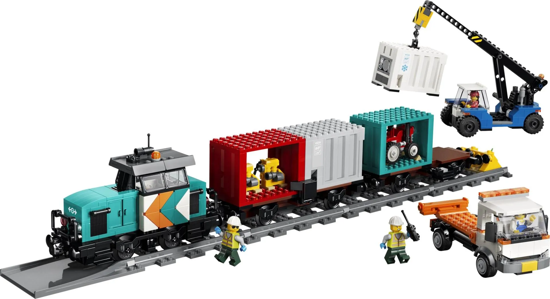 LEGO 60509-1 Harbor Freight Train with Crane & Truck