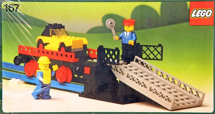 LEGO 167-1 Loading Ramp and Car Transport Wagon