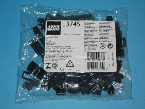 LEGO 3745-1 Locomotive Black Bricks