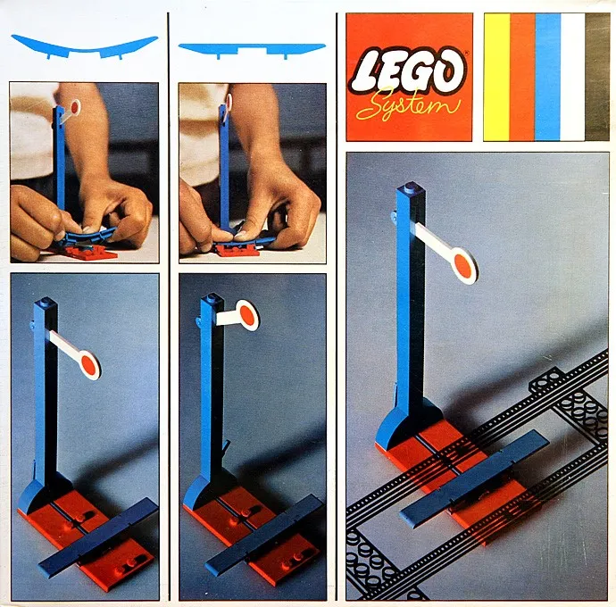 LEGO 156-1 2 Signals with Automatic Stop / Go Attachment