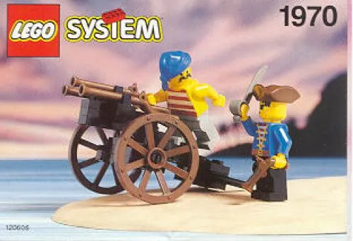 LEGO 1970-1 Pirate's Gun Cart
